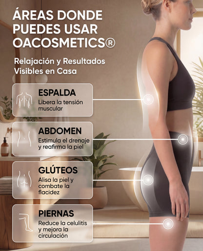 ÔA SculptGlow™ –Masajeador Anticelulítico por Succión Dinámica Inteligente con Vacío Eléctrico, Luz de Alta Energía y Terapia Reafirmante Corporal
